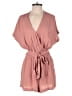 Shore 100% Rayon Solid Pink Romper Size S - photo 1
