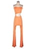 Lezat Color Block Orange Jumpsuit Size S - photo 1