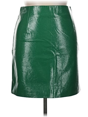 Porridge Faux Leather Skirt (view 1)