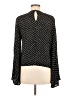 Reset by Jane 100% Rayon Polka Dots Black Long Sleeve Blouse Size M - photo 2