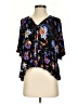 Knitee Black 3/4 Sleeve Blouse Size XS - photo 1