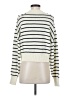 Q2 Stripes Ivory Pullover Sweater Size S - photo 2