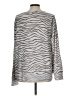 Kaileigh Animal Print Silver Pullover Sweater Size L - photo 2