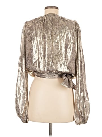 Ramy Brook Long Sleeve Silk Top (view 2)