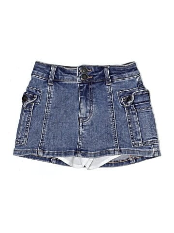 Katie J NYC Denim Skirt (view 1)