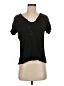 J Brand Black Short Sleeve Henley Size S - photo 1