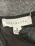 Socialite 100% Polyester Black Long Sleeve Blouse Size M - photo 3