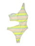 Unbranded Stripes Yellow One Piece Swimsuit Size M - photo 2