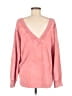 Mono b Pink Pullover Sweater Size M - photo 2
