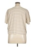 Torrid Stripes Tan Short Sleeve T-Shirt Size 1X Plus (1) - photo 2