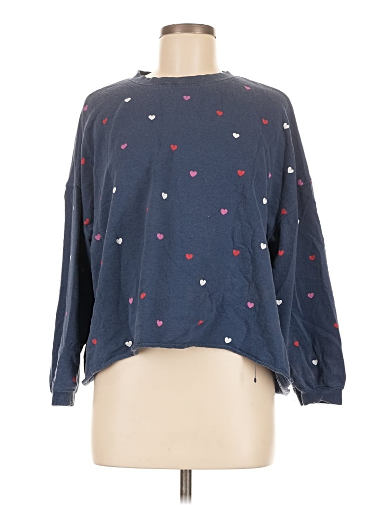 Pre-owned Mighty Fine Long Sleeve T-shirt In Blue