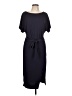 Shein Solid Black Casual Dress Size L - photo 1