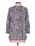 Talbots 100% Rayon Blue 3/4 Sleeve Blouse Size S - photo 2