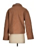 Fashion Solid Brown Coat Size S - photo 2