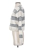 Comptoir des Cotonniers 100% Wool Stripes Silver Cardigan Size XS (0) - photo 5