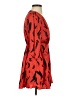 River Island 100% Polyester Print Red Casual Dress Size 4 (petite) - photo 4