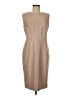 Ann Taylor 100% Polyester Solid Tan Casual Dress Size 8 - photo 1