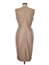Ann Taylor 100% Polyester Solid Tan Casual Dress Size 8 - photo 2