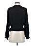 Topshop Black Long Sleeve Blouse Size 4 - photo 2