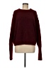 Olivaceous Solid Burgundy Pullover Sweater Size M - photo 1