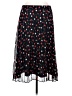 Ann Taylor 100% Polyester Polka Dots Black Casual Skirt Size M - photo 1
