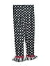 Emily Rose Polka Dots Black Leggings Size 8 - photo 1