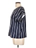 Unbranded Stripes Blue Short Sleeve Blouse Size L - photo 5