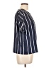 Unbranded Stripes Blue Short Sleeve Blouse Size L - photo 4