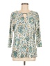 Emily Daniels Teal 3/4 Sleeve Blouse Size M - photo 1
