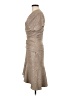 Talbot Runhof Metallic Tan Cocktail Dress Size EU 38 / US 8 - photo 5