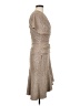 Talbot Runhof Metallic Tan Cocktail Dress Size EU 38 / US 8 - photo 4