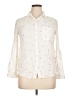 BeachLunchLounge Hearts Ivory Long Sleeve Blouse Size L - photo 1
