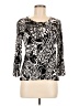 Jones Wear Black 3/4 Sleeve Blouse Size M - photo 1