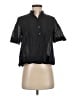 FRAME 100% Cotton Black Short Sleeve Blouse Size XS - photo 1