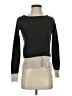 Three Dots Color Block Gray Silk Pullover Sweater Size S - photo 1