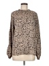 Shein Brown Long Sleeve Blouse Size 6 - photo 1