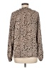 Shein Brown Long Sleeve Blouse Size 6 - photo 2