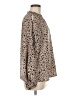 Shein Brown Long Sleeve Blouse Size 6 - photo 4