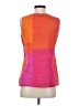 RITVA FALLA Color Block Orange Sleeveless Top Size S - photo 2