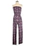 Bobeau Graphic Purple Jumpsuit Size S - photo 1