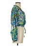 Zara 100% Polyester Teal 3/4 Sleeve Blouse Size S - photo 4