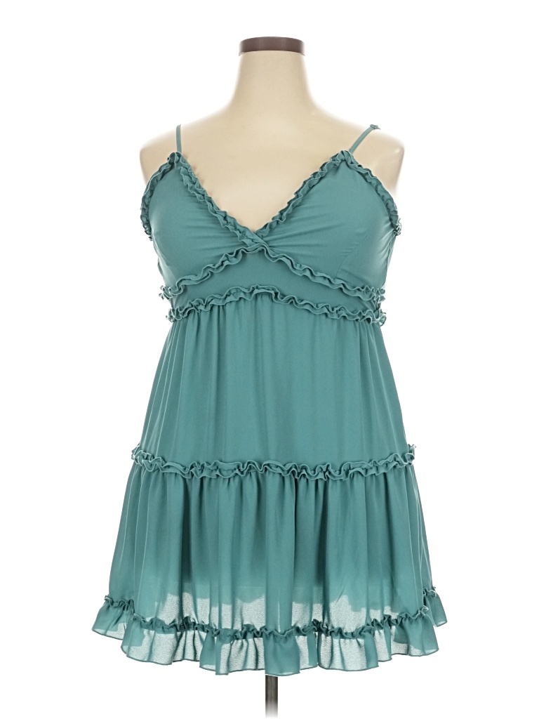 Pre-owned Inspired Hearts Cocktail Dress In Blue