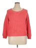 Banana Republic Milly Collection 100% Cotton Solid Red Pullover Sweater Size L - photo 1