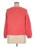 Banana Republic Milly Collection 100% Cotton Solid Red Pullover Sweater Size L - photo 2