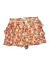 BCBGeneration 100% Polyester Floral Yellow Shorts Size S - photo 1