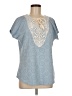 Ruby Rd. Blue Short Sleeve Blouse Size M - photo 1