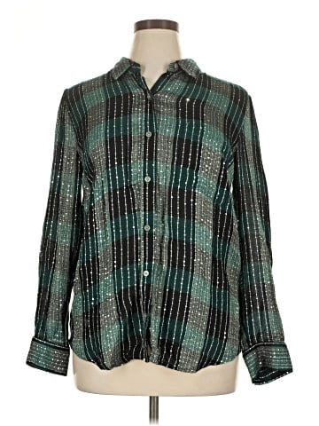 Style&Co Long Sleeve Button-Down Shirt (view 1)