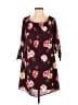 Miami 100% Polyester Burgundy 3/4 Sleeve Blouse Size M - photo 1