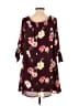 Miami 100% Polyester Burgundy 3/4 Sleeve Blouse Size M - photo 2