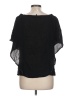 Halston Heritage 100% Rayon Black Short Sleeve Blouse Size L - photo 2